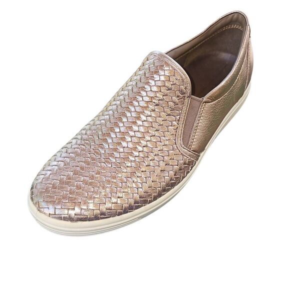Ecco Women's Metallic Slip-On Loafers - Picture 1 of 10